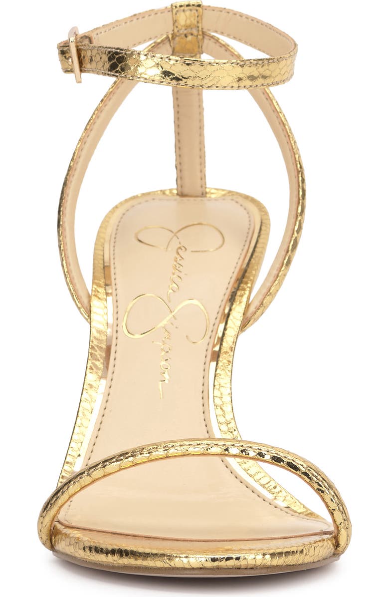 Jessica Simpson Baharia Snakeskin Ankle Strap Sandal, Alternate, color,