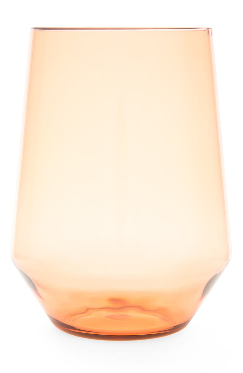 Fortessa Sole Shatter Resistant 6-Piece Stemless Wine Glasses, Main, color, Terra Cotta