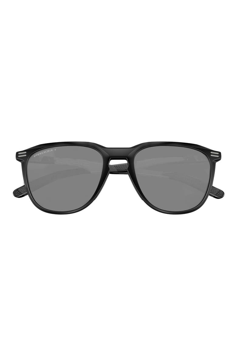 Thurso 54mm Polarized Round Sunglasses, Alternate, color, MATTE BLACK