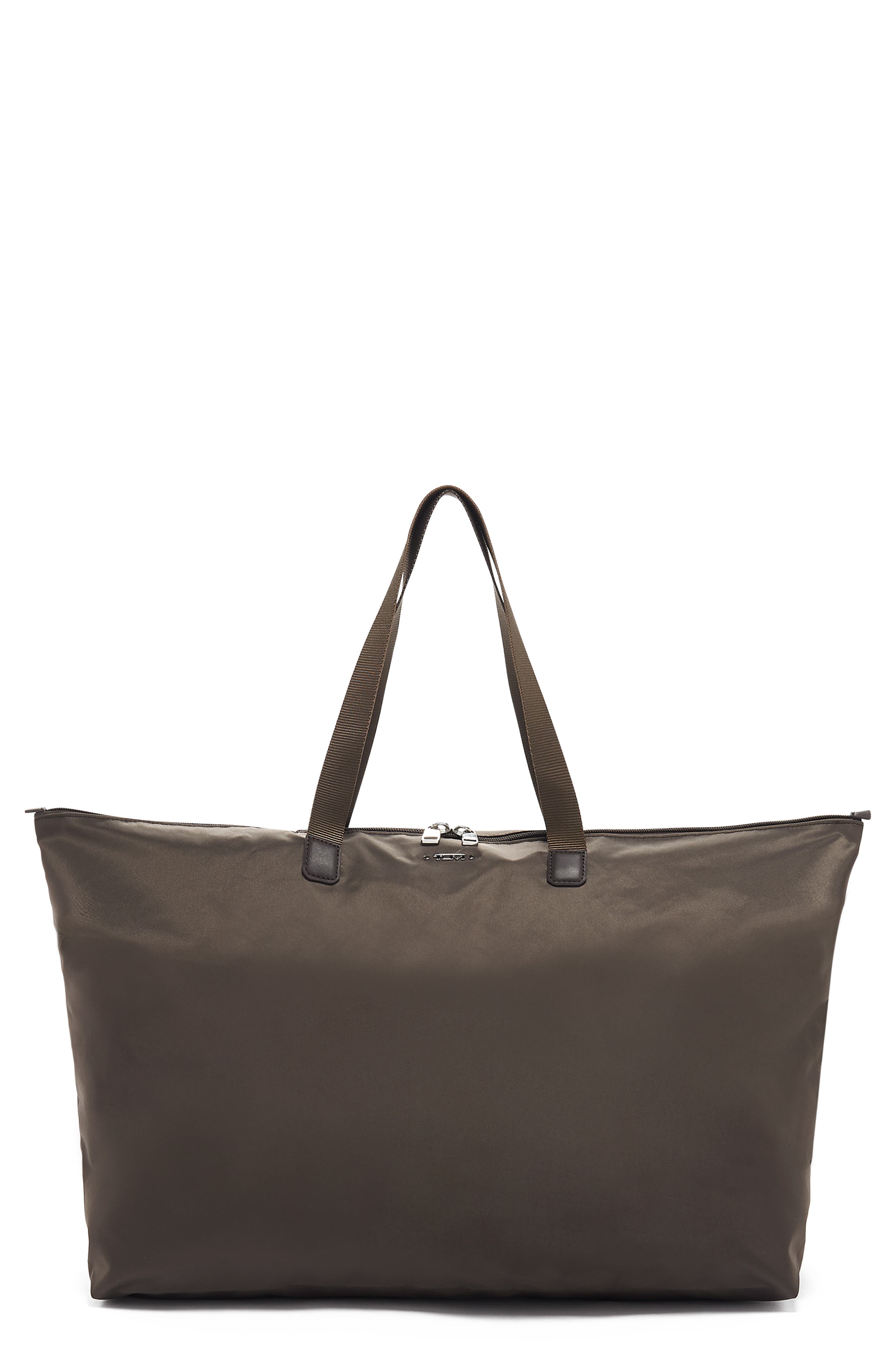 Voyageur Just In Case® Packable Nylon Tote, Main, color, MINK/ SILVER