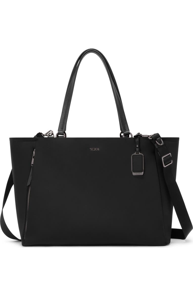 TUMI Valetta Large Tote, Main, color, Black/ Gunmetal