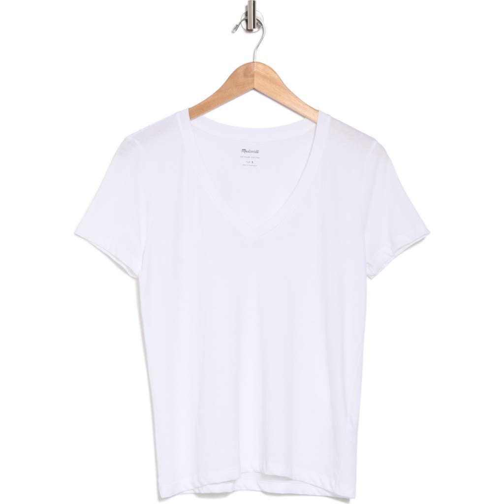 Madewell Whisper V-neck T-shirt In White