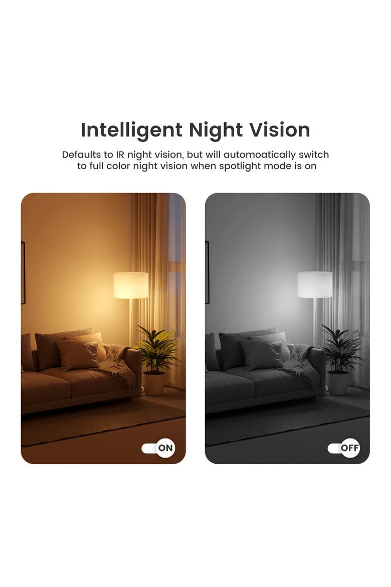 Smart WiFi 2K Light Bulb Camera, Alternate, color, White