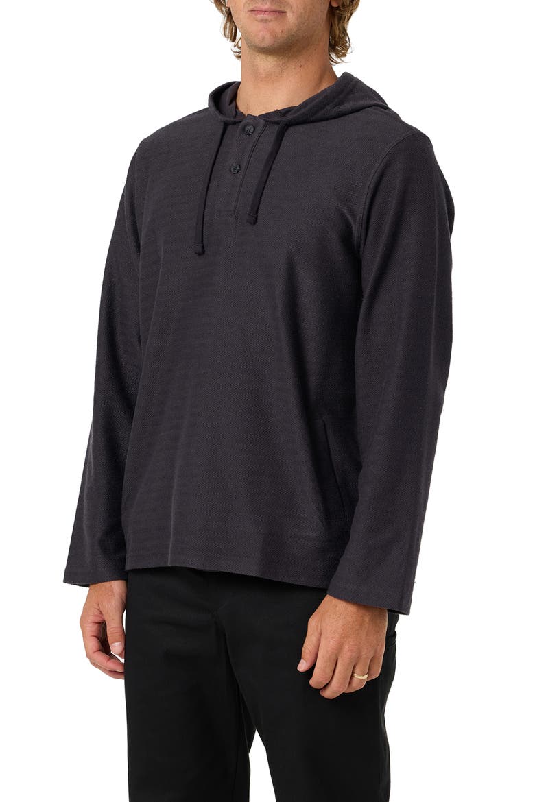 Bavaro Cotton Blend Poncho Hoodie, Alternate, color, PHANTOM