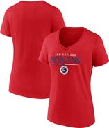 FANATICS Women's Fanatics Branded Red New England Revolution Iconic Winning Attitude V-Neck T-Shirt