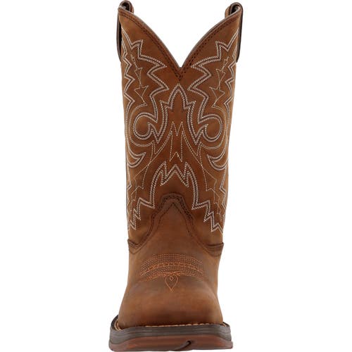 Durango Steel Toe Pullon Western Boot In Brown