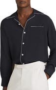 Reiss Josh Piped Button-Up Shirt