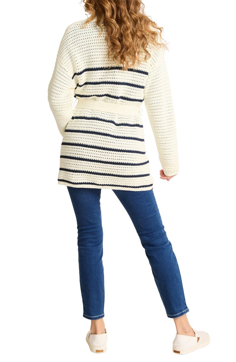 Tommy Bahama Stripe Open Stitch Cardigan, Alternate, color,