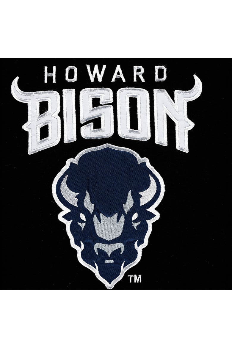 Men's FISLL Black Howard Bison Applique T-Shirt, Alternate, color, Black