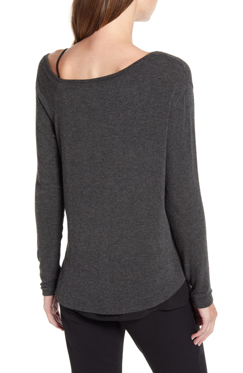 Bailey 44 Hannah Off the Shoulder V-Neck Sweater, Alternate, color,