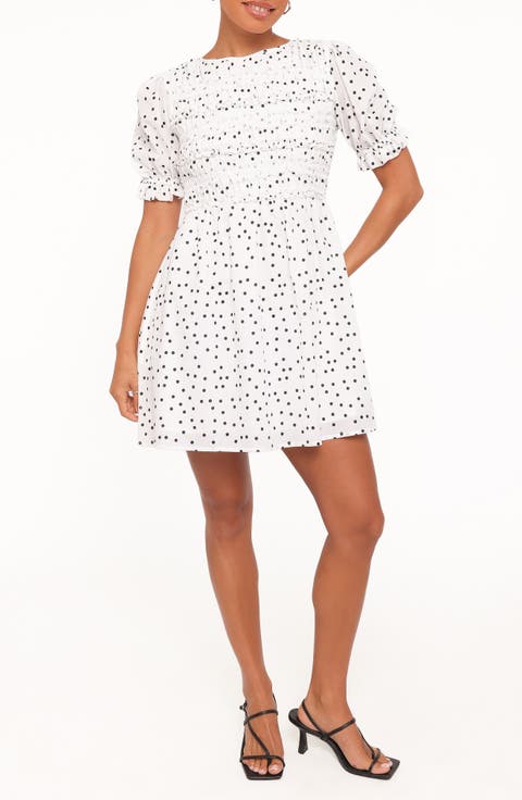 Jaclyn Smocked Minidress