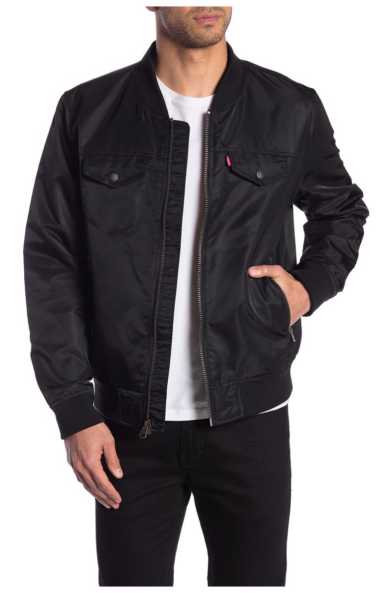 Levi's<sup>®</sup> Flight Satin Bomber Jacket, Main, color,