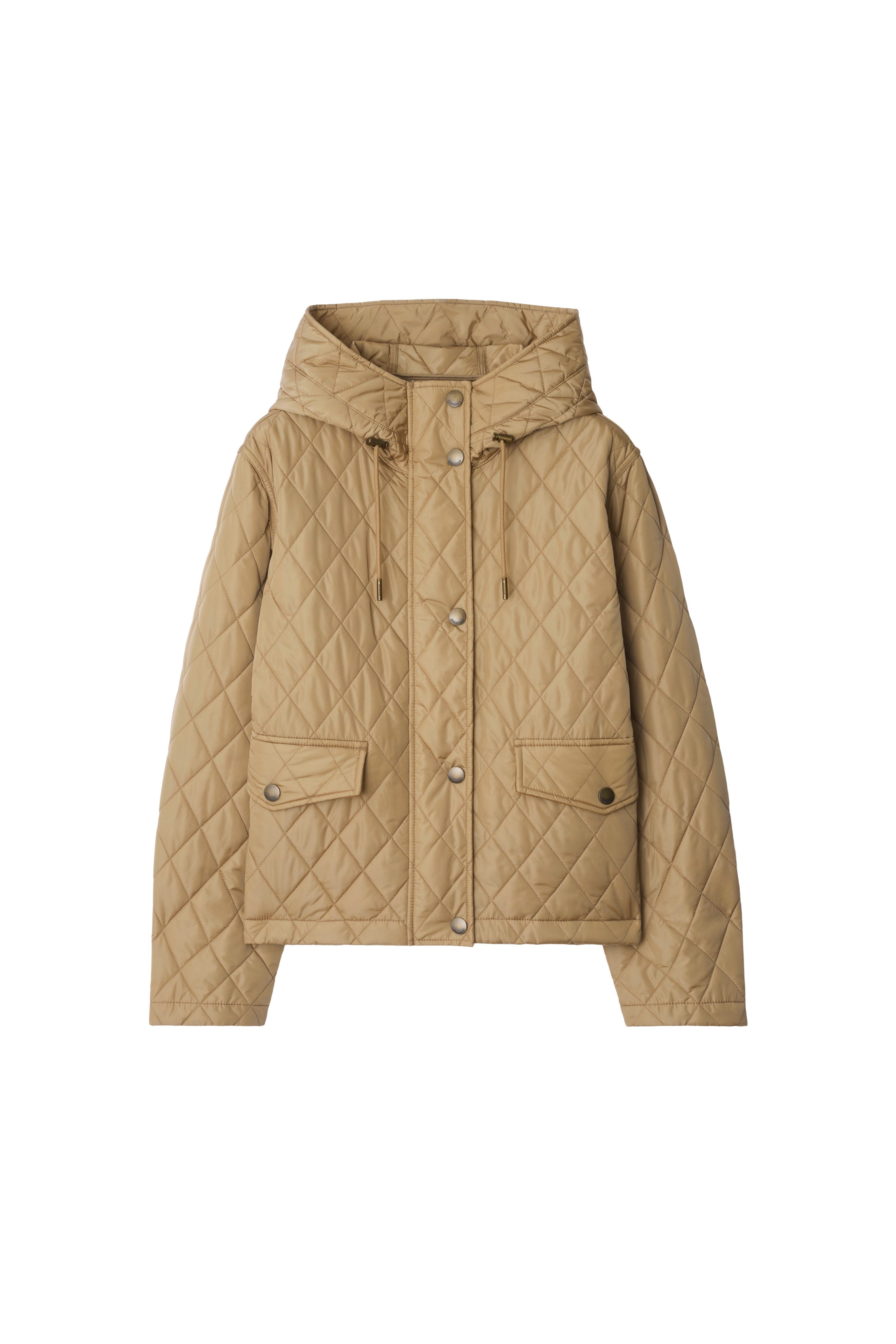 Cropped Quilted Nylon Hooded Jacket - image 4