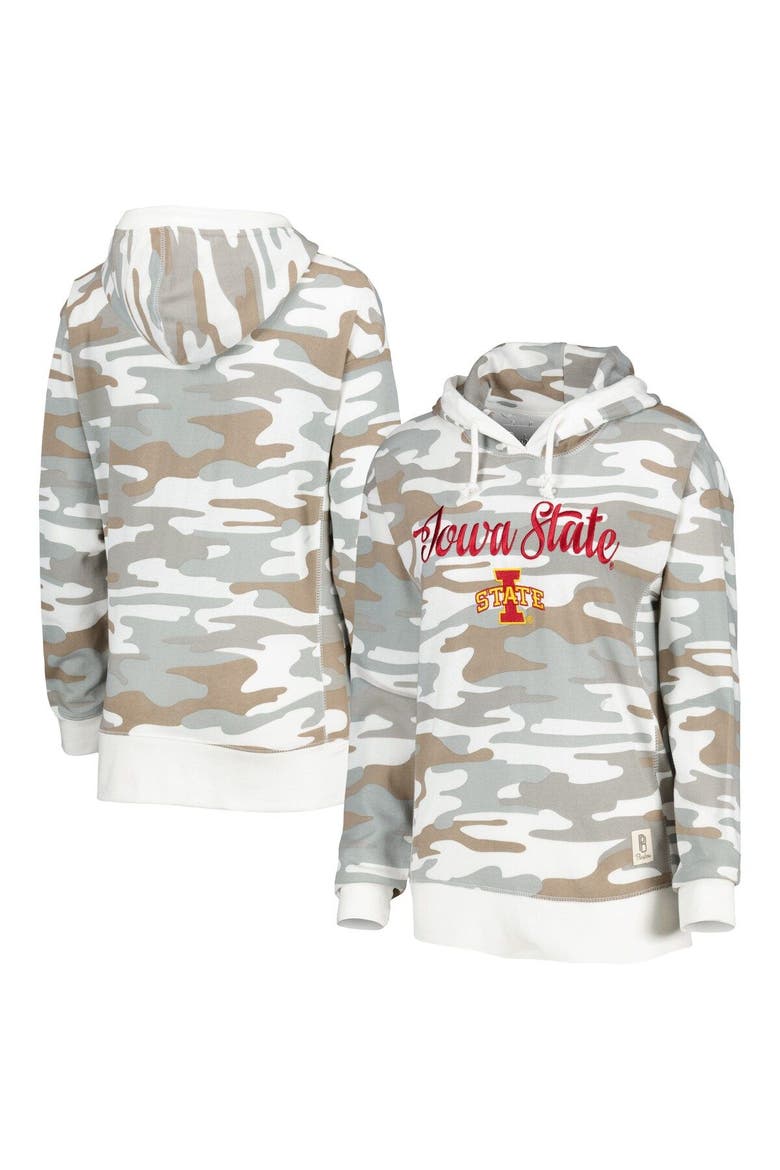 Women's Pressbox Camo Iowa State Cyclones San Pablo Pullover Hoodie, Main, color, Camo