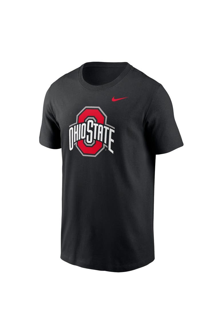Men's Nike Black Ohio State Buckeyes Primetime Evergreen Logo T-Shirt, Alternate, color, Black