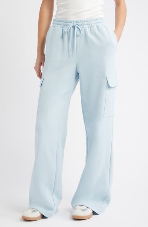 Baggy Wide Leg Cargo Sweatpants