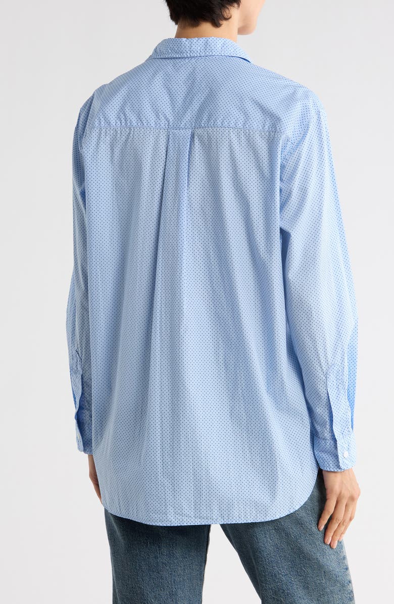 Frank & Eileen Boyfriend Cotton Button-Up Shirt, Alternate, color, Blue Dot