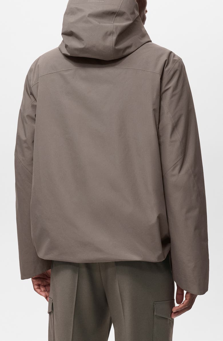 MANGO Water Repellent Thermolite<sup>®</sup> Zip Hoodie, Alternate, color, Medium Brown