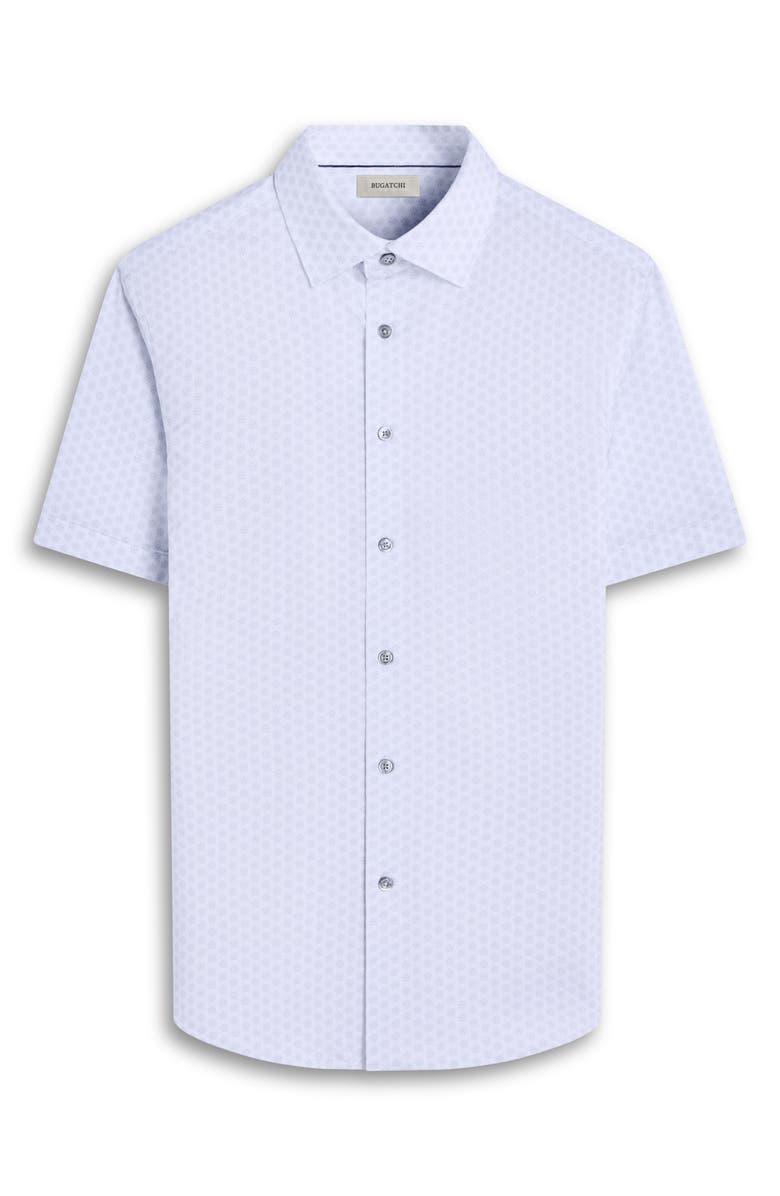 Bugatchi Miles OoohCotton<sup>®</sup> Floral Short Sleeve Button-Up Shirt, Alternate, color, 