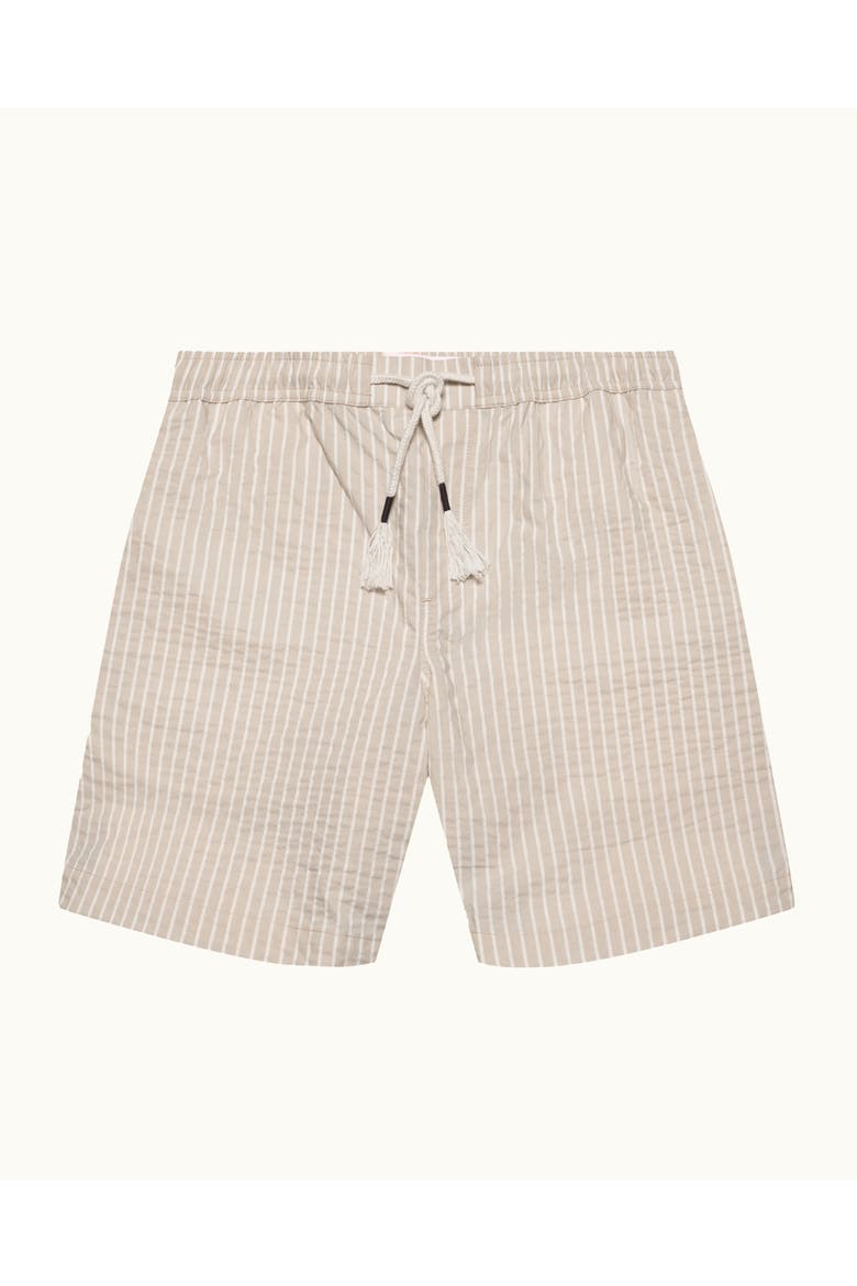 Sonoran Seersucker Relaxed Fit Seersucker Stripe Shorts, Alternate, color, ELEPHANT GREY/LATTE STRIPE