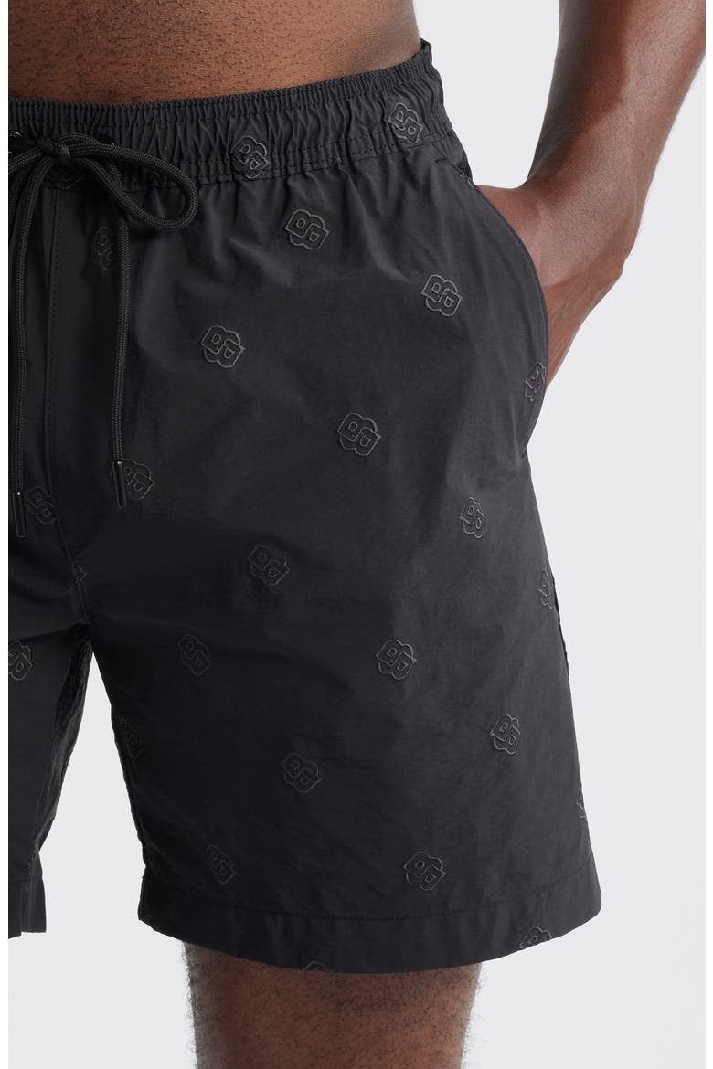 Jean Swim Trunks, Alternate, color, BLACK