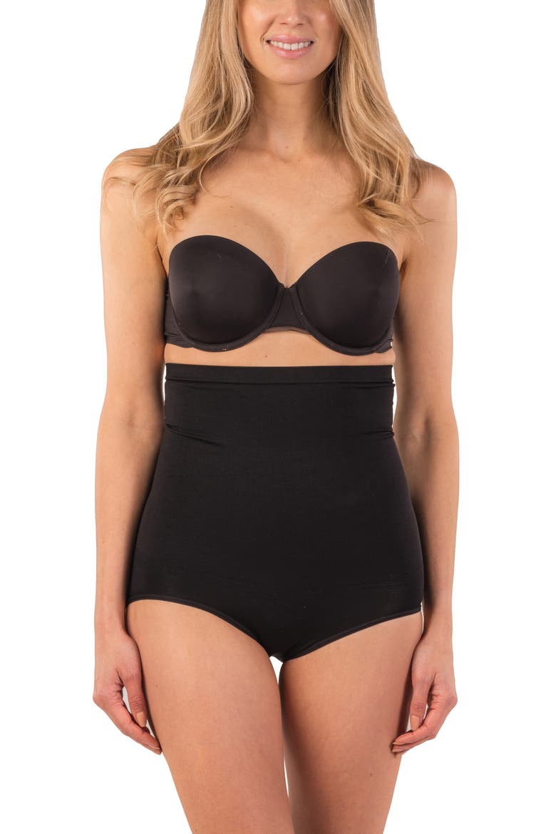 High Waist Shaper Panties, Main, color, BLACK