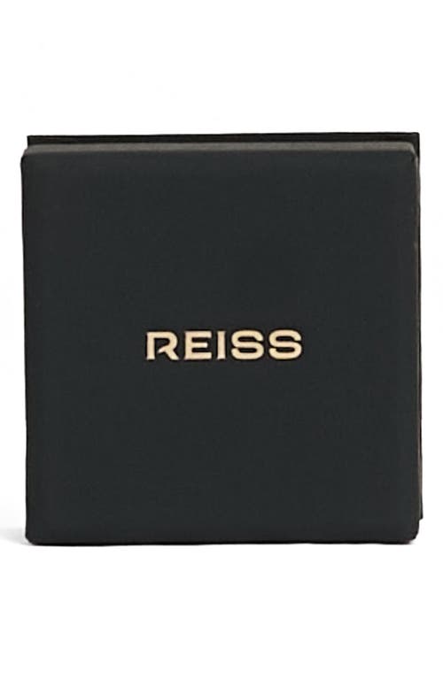 Reiss Skylin Crystal Rectangle Drop Earrings In Gold Tone/multi Crystal