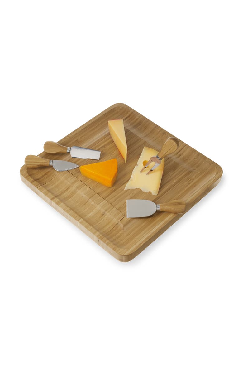 Cheese Board and Knife Set, Main, color, Natural