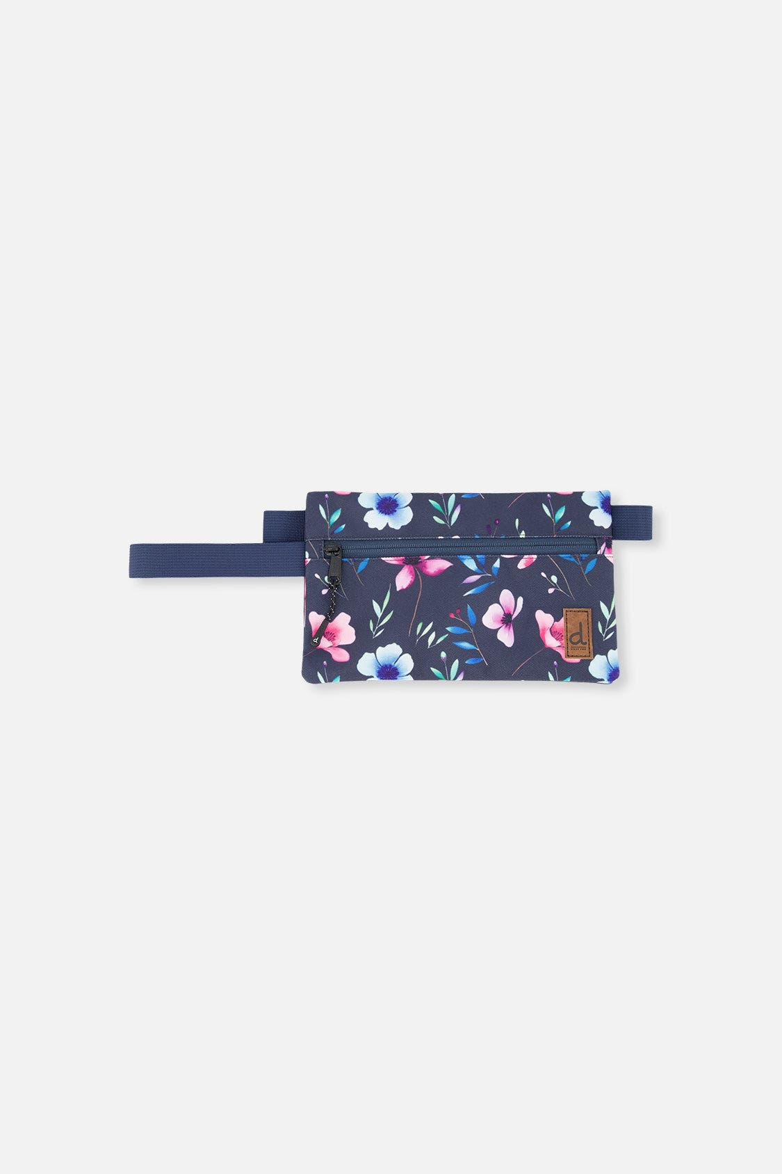 Floral Practical Stylish Compact Pencil Case, Main, color, Blue Floral Print