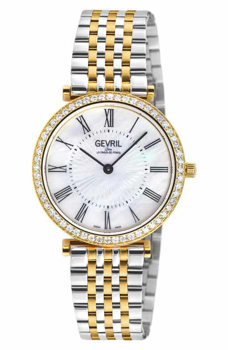 GEVRIL Atelier Diamond Pavé Bracelet Watch, 32mm - 1.0ct