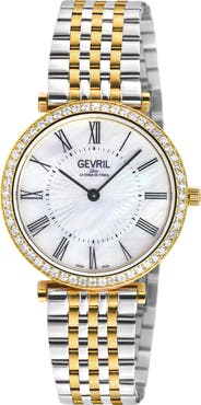 GEVRIL Atelier Diamond Pavé Bracelet Watch, 32mm - 1.0ct