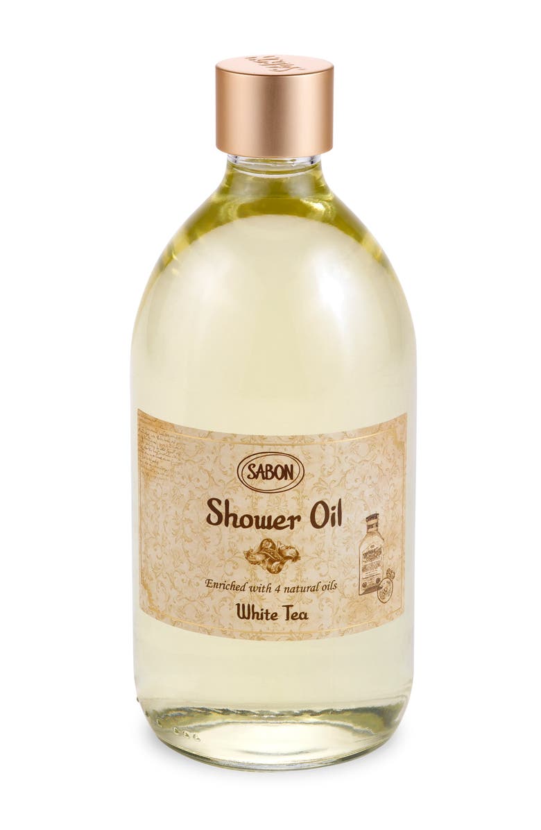 SABON Shower Oil White Tea, Main, color, 500 Ml