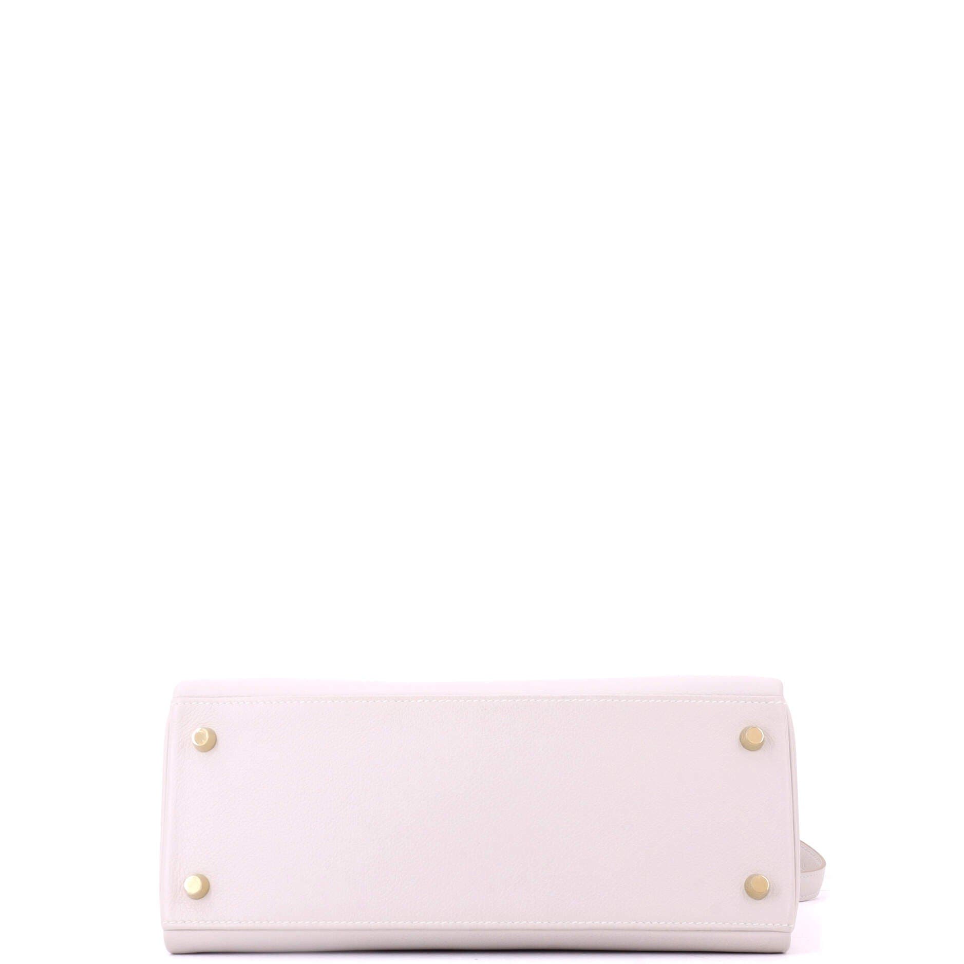 Pre-Owned Hermes Kelly Handbag Grey Evercolor with Gold Hardware 28, Alternate, color, Gris Perle