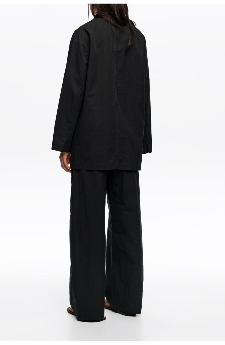 Bimba y Lola Topstitched Tailored Jacket, Alternate, color, Black