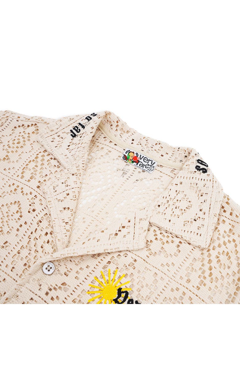 VERYRARE Solar Crocheted Shirt, Alternate, color, Beige