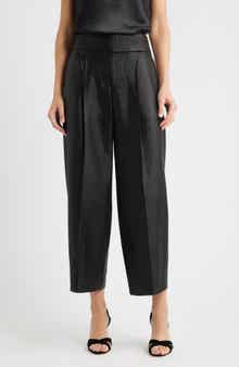 BOSS Tacres Metallic Ankle Wide Leg Pants