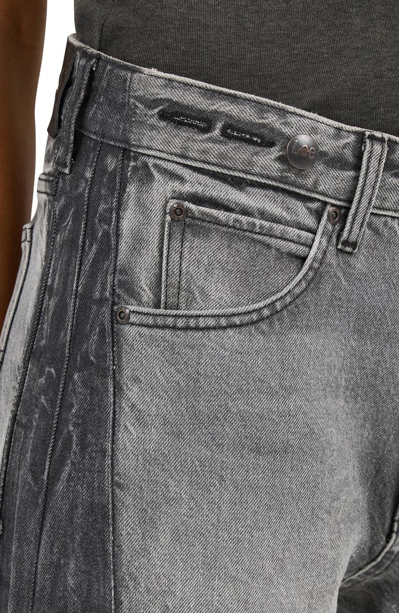 Lee Rider Low Slung Raw Hem Barrel Leg Jeans, Alternate, color, Grayed Out