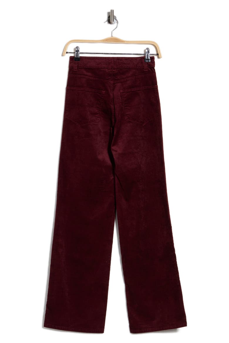Sasha Jolene Corduroy Pants, Alternate, color, DARK OXBLOOD