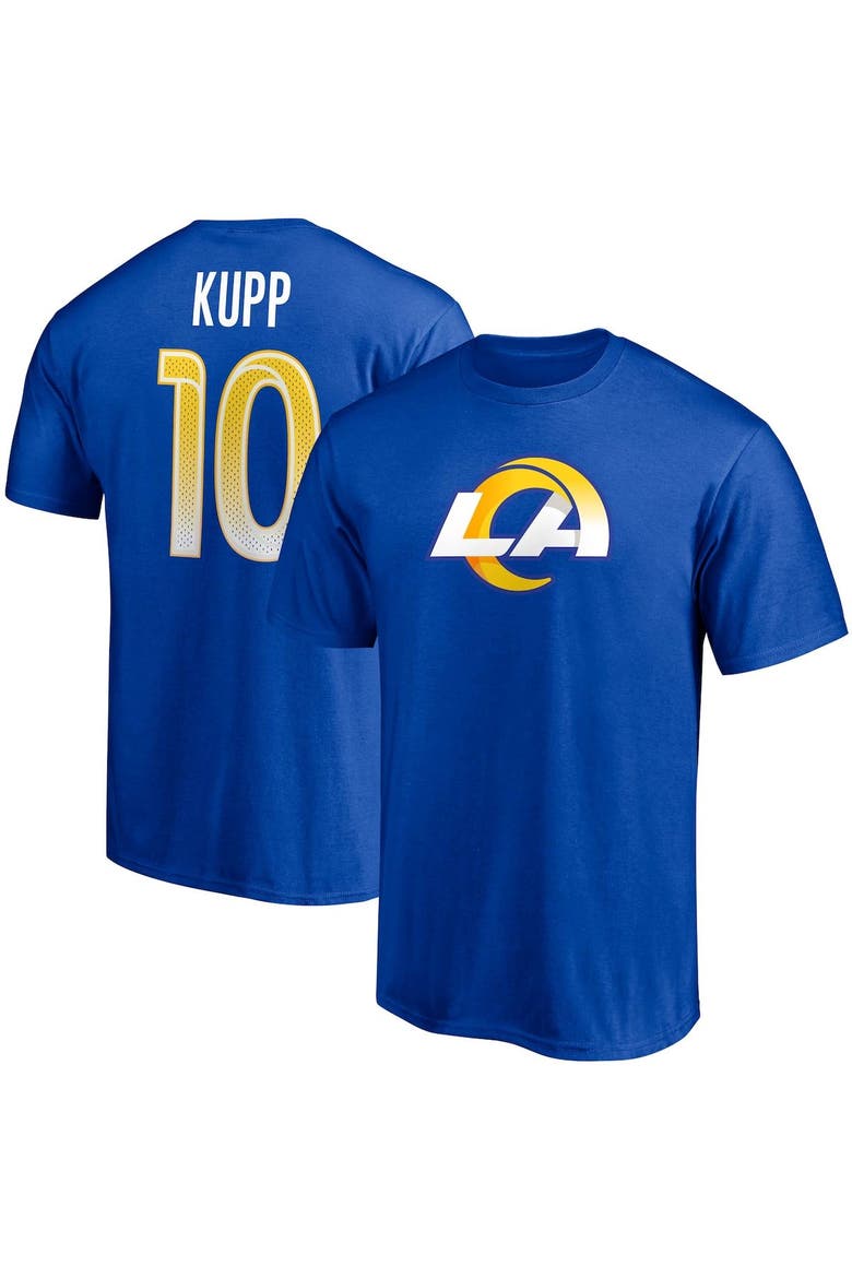 Men's Fanatics Branded Cooper Kupp Royal Los Angeles Rams Player Icon Name & Number T-Shirt, Main, color, ROYAL