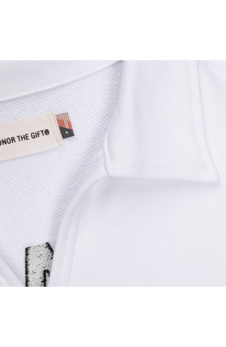 HONOR THE GIFT Mascot Graphic Cotton Polo Sweater, Alternate, color, 