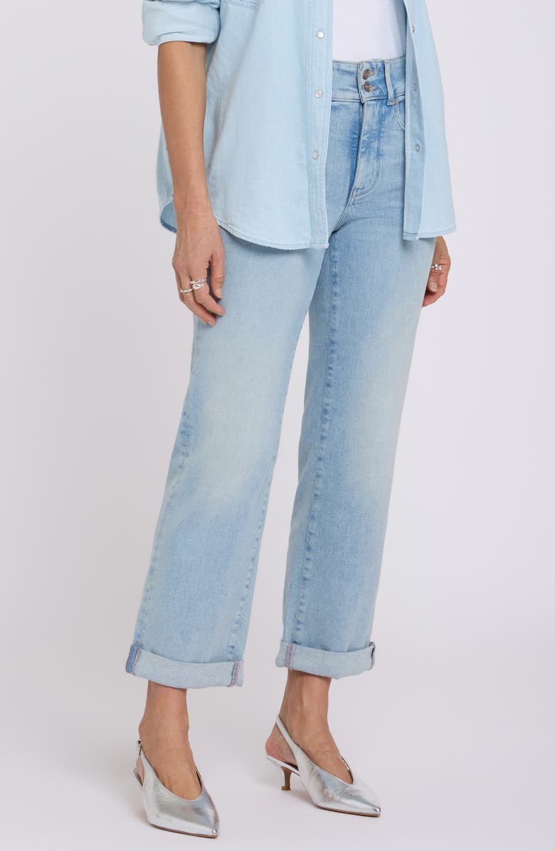 NYDJ Bailey High Waist Crop Relaxed Straight Leg Jeans, Alternate, color, Keys View