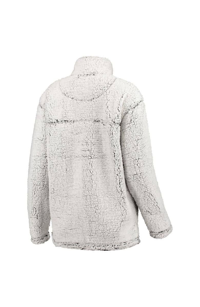 G-III 4HER BY CARL BANKS Women's G-III 4Her by Carl Banks Gray Baltimore Ravens Sherpa Quarter-Zip Pullover Jacket, Alternate, color, Gray