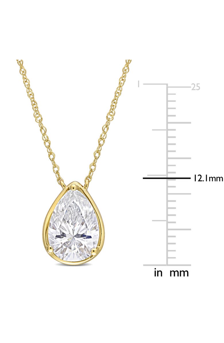 Julianna B. Moissanite Teardrop Pendant Necklace 10k, Alternate, color, 
