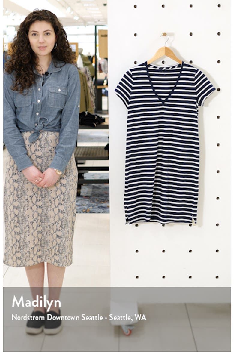 Northside Vintage Stripe V-Neck T-Shirt Dress video