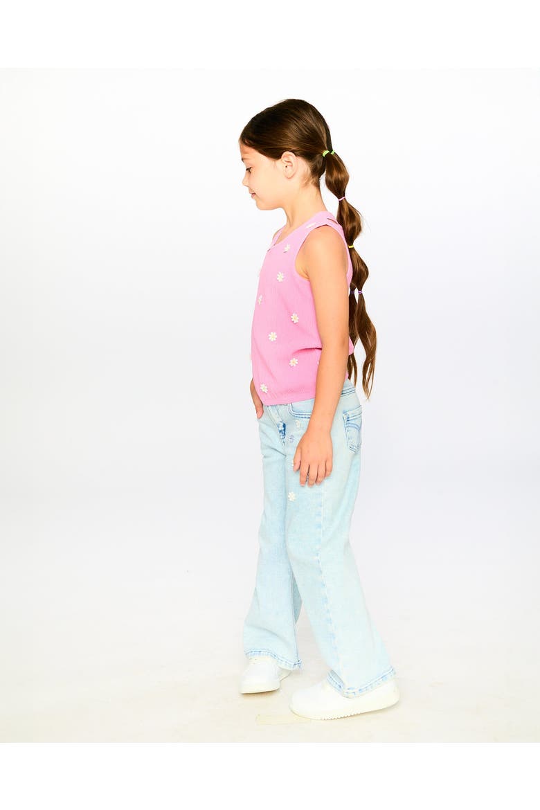 Sleeveless Crinkle Jersey Tank Top, Alternate, color, Pink