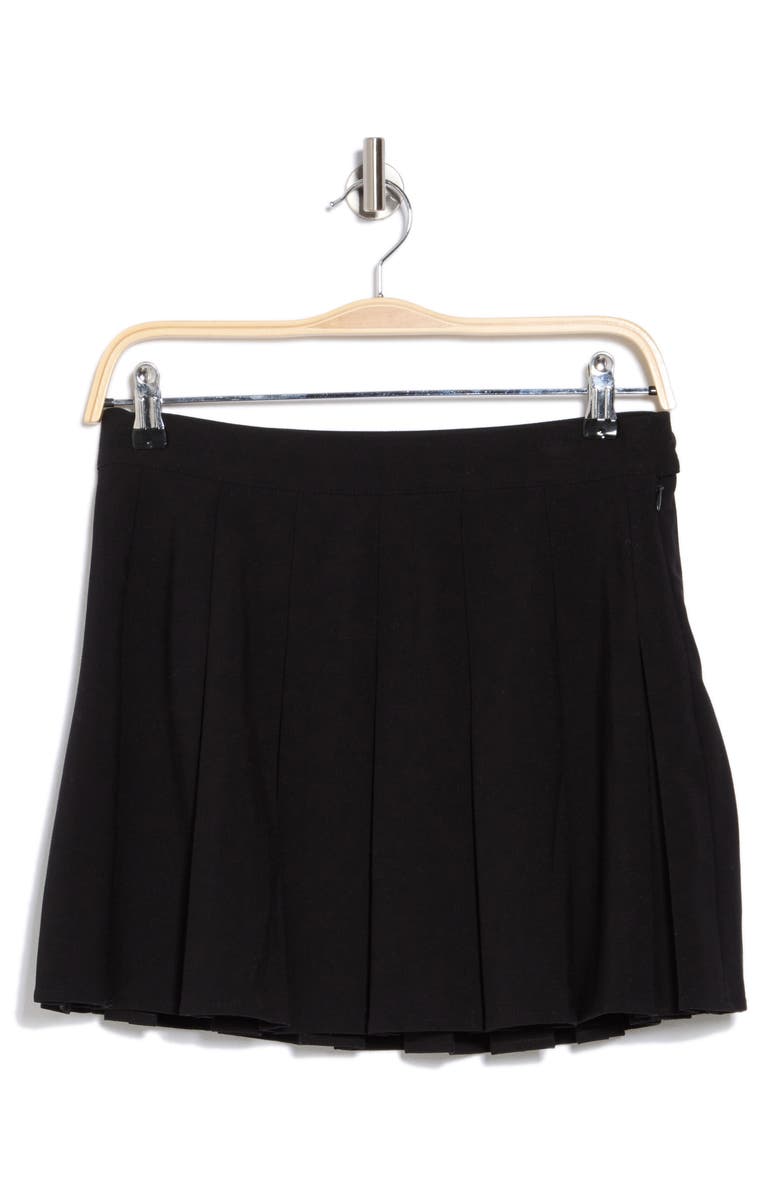 Abound Pleated Miniskirt, Alternate, color, Black
