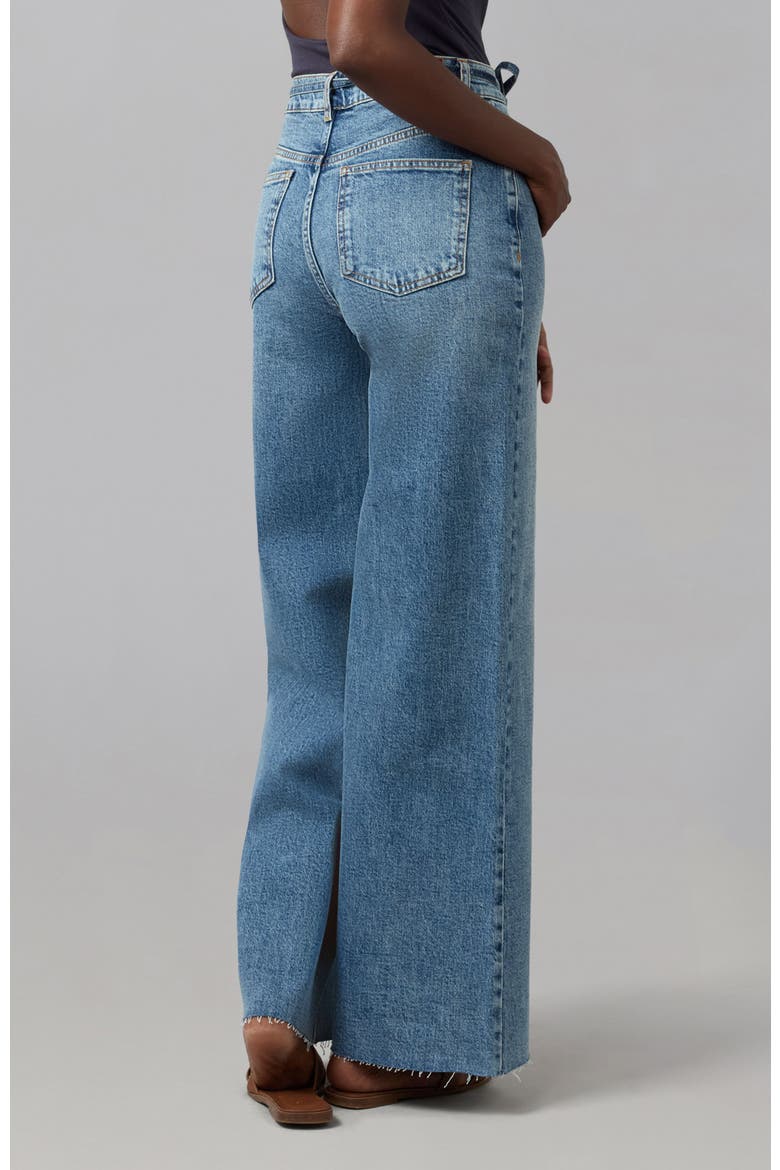Milan Ultra High Rise Wide Leg Jeans, Alternate, color, Divine Blue