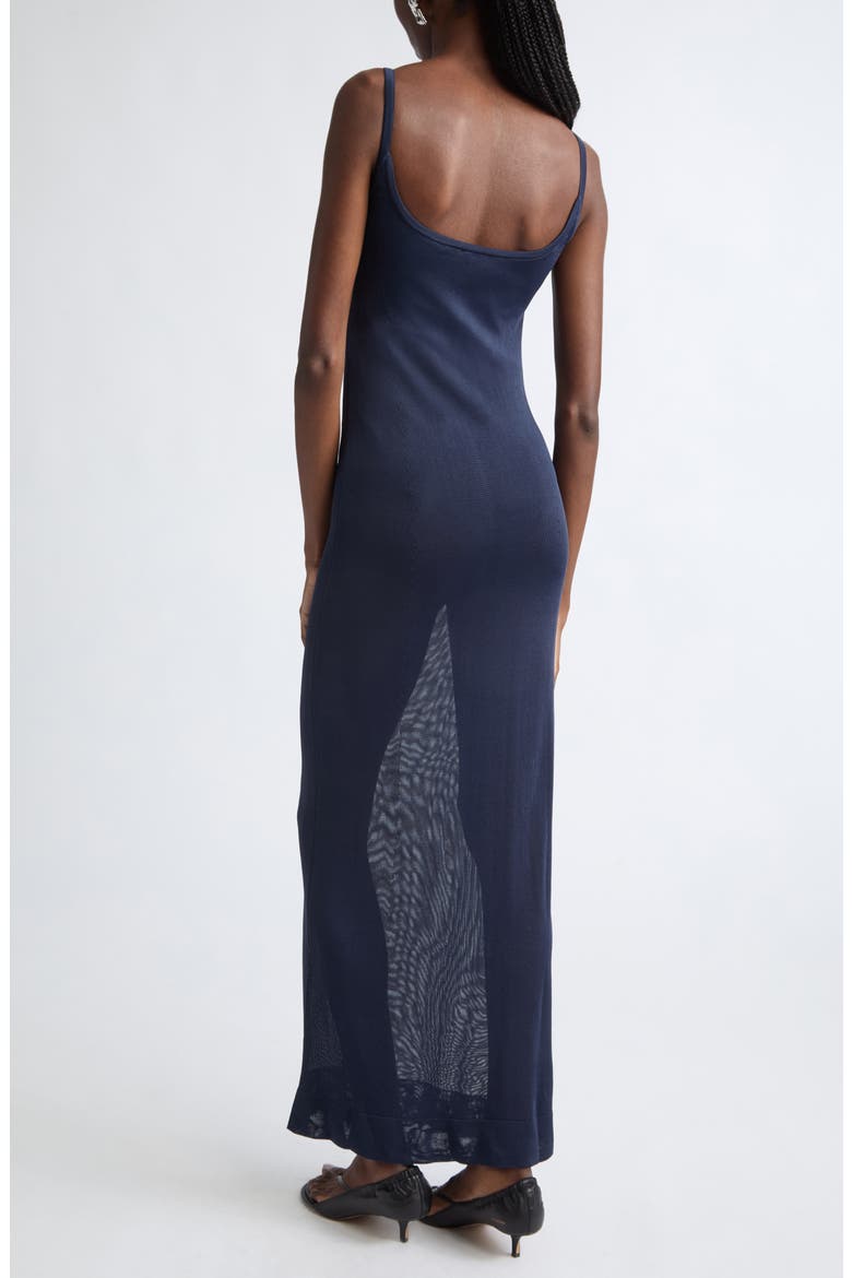 Nodo Bodysuit Maxi Sweater Dress, Alternate, color, DARK NAVY