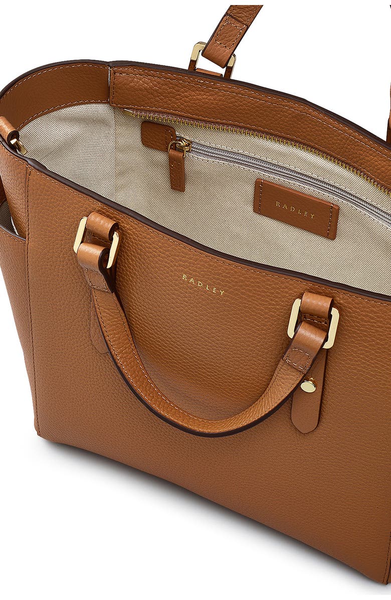 Radley Silk Street Medium Ziptop Satchel Bag, Alternate, color, Caramel