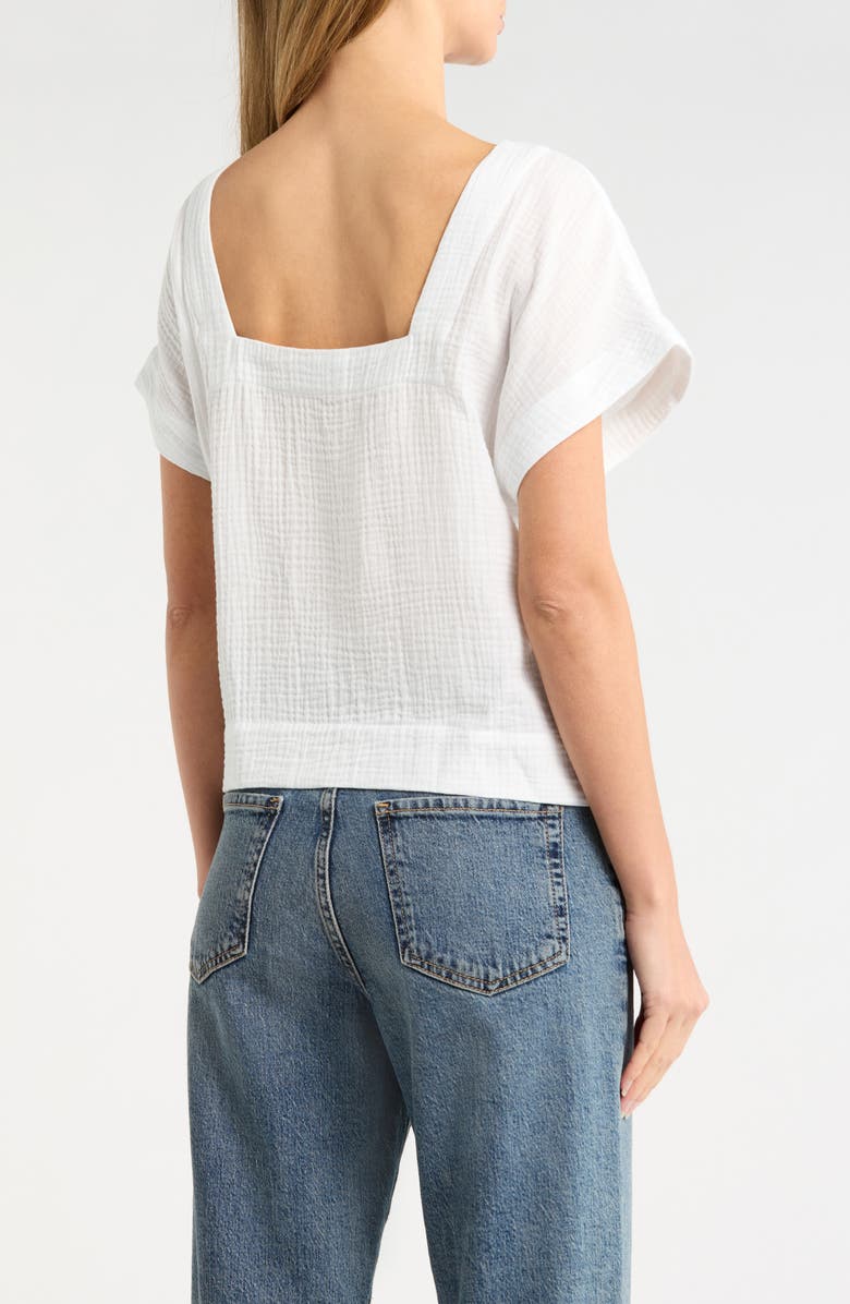 Madewell Cotton Gauze Top, Alternate, color,